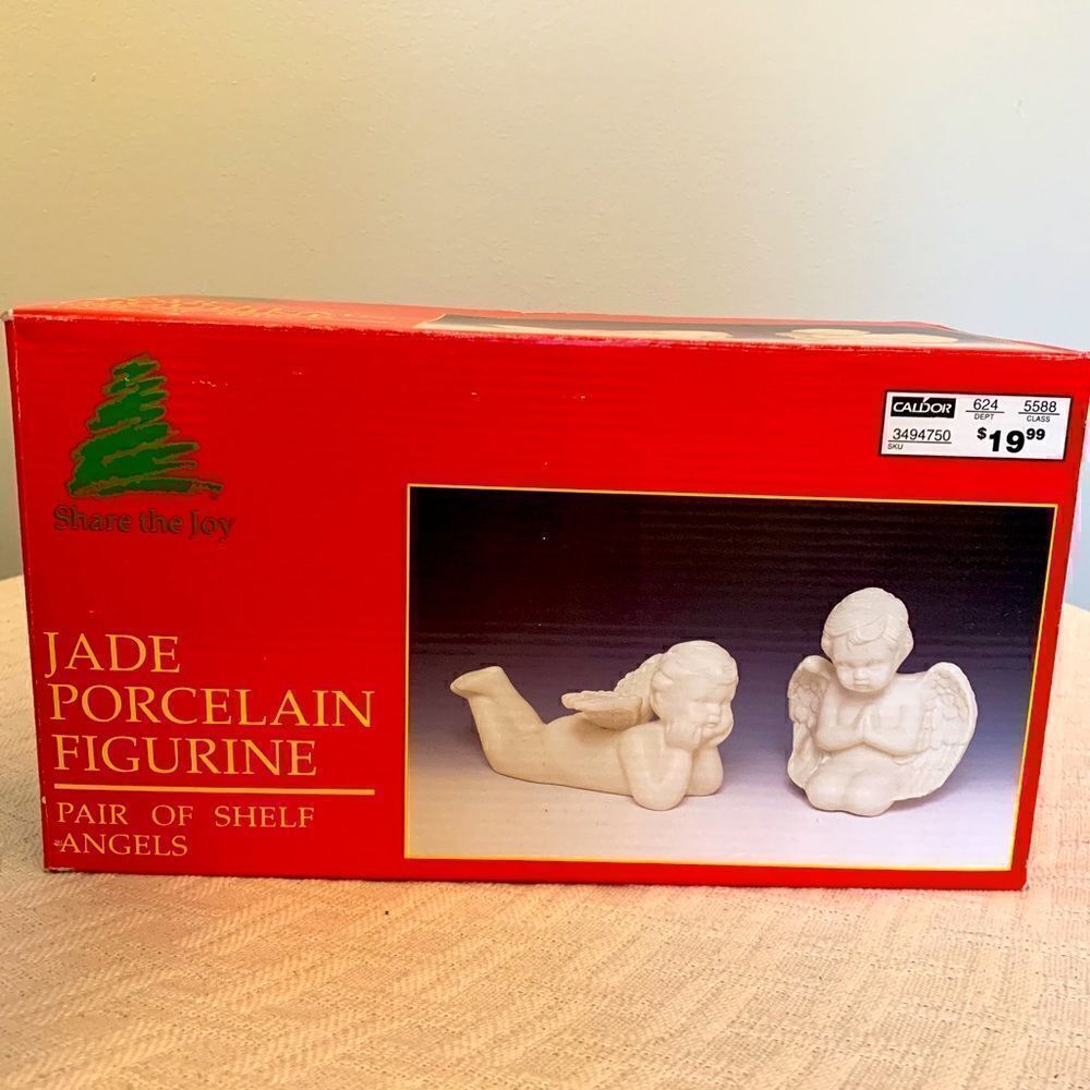 Jade Porcelain Angels - Picture 1 of 12